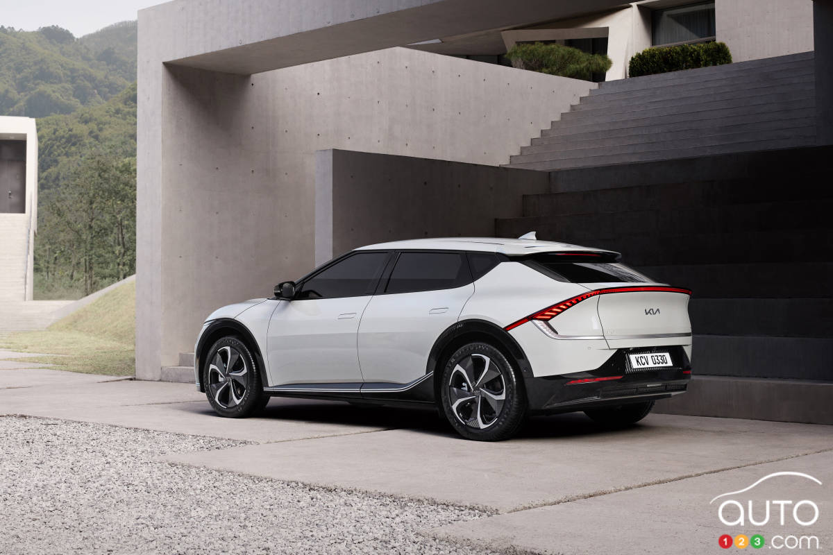 Kia EV6, trois quarts arrière